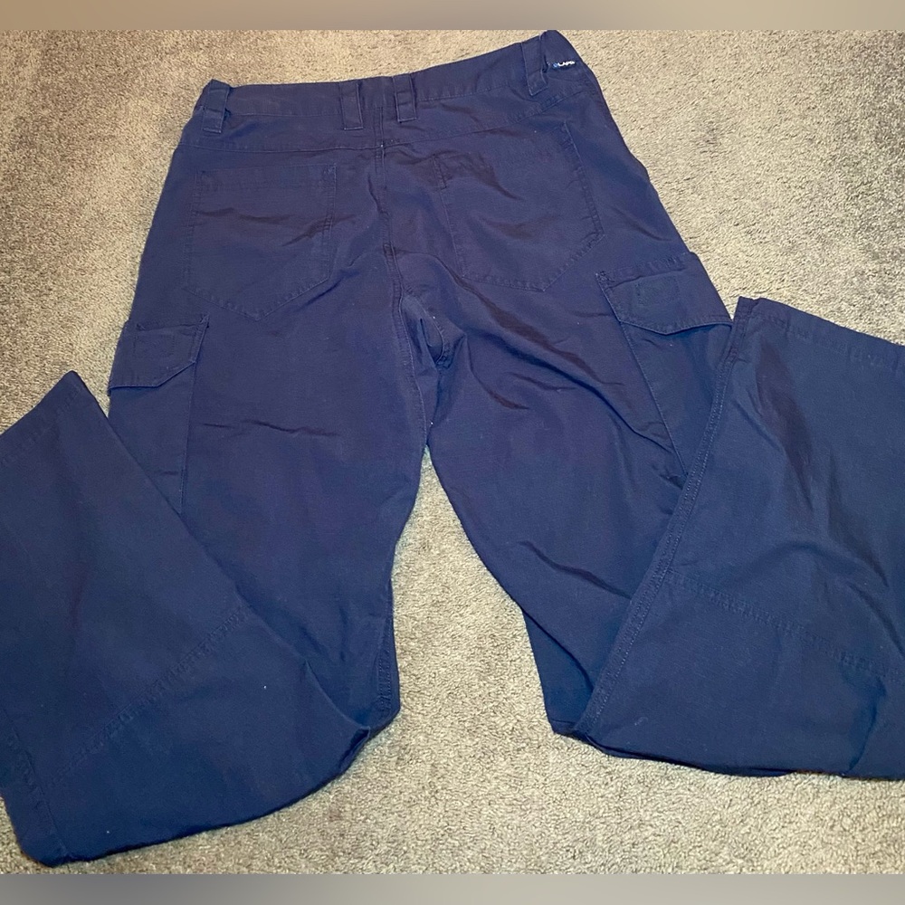 LAPG Men’s Urban Ops Tactical Pants 34x34‎ Navy Blue Cargo Ripstop CCP1017LRS